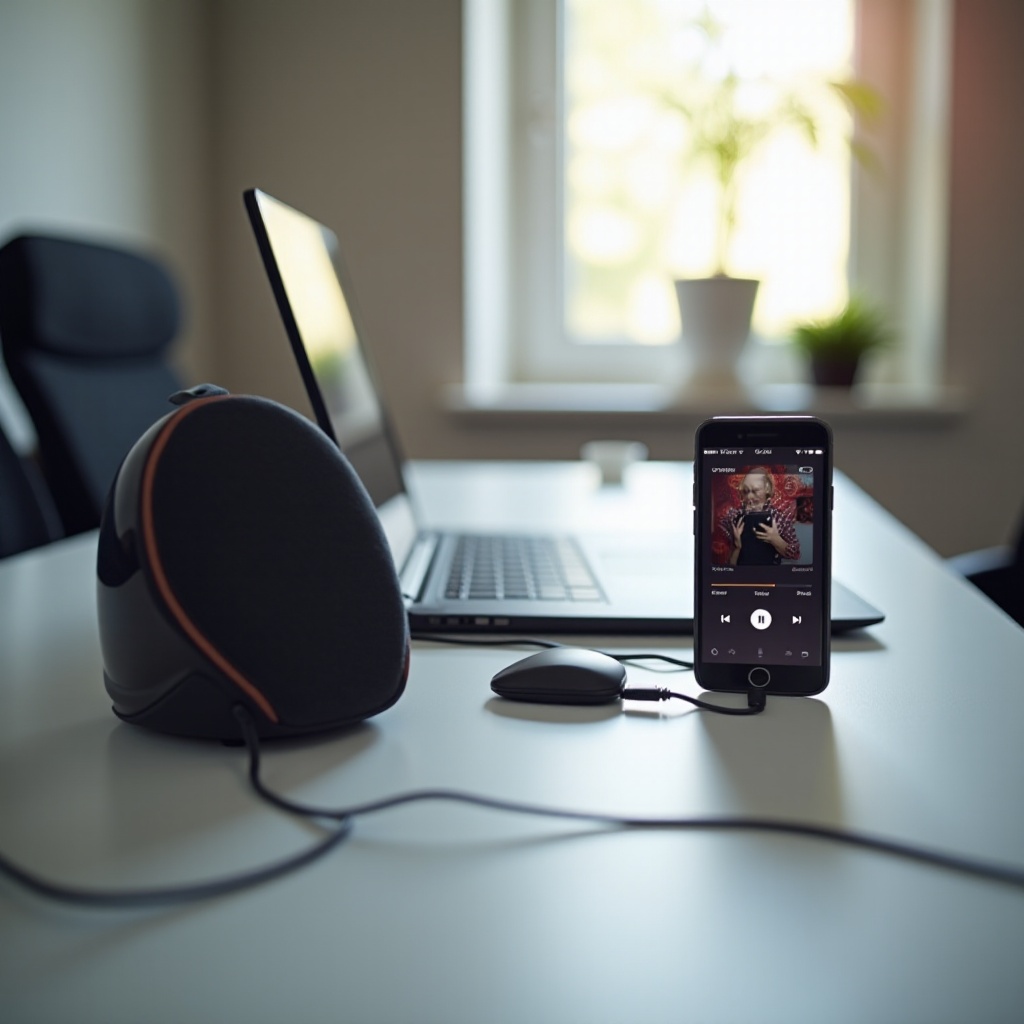 utiliser le téléphone comme haut-parleur de PC